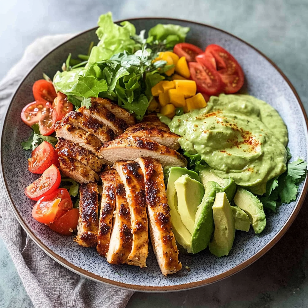 Chicken Salad with Avocado Dressing