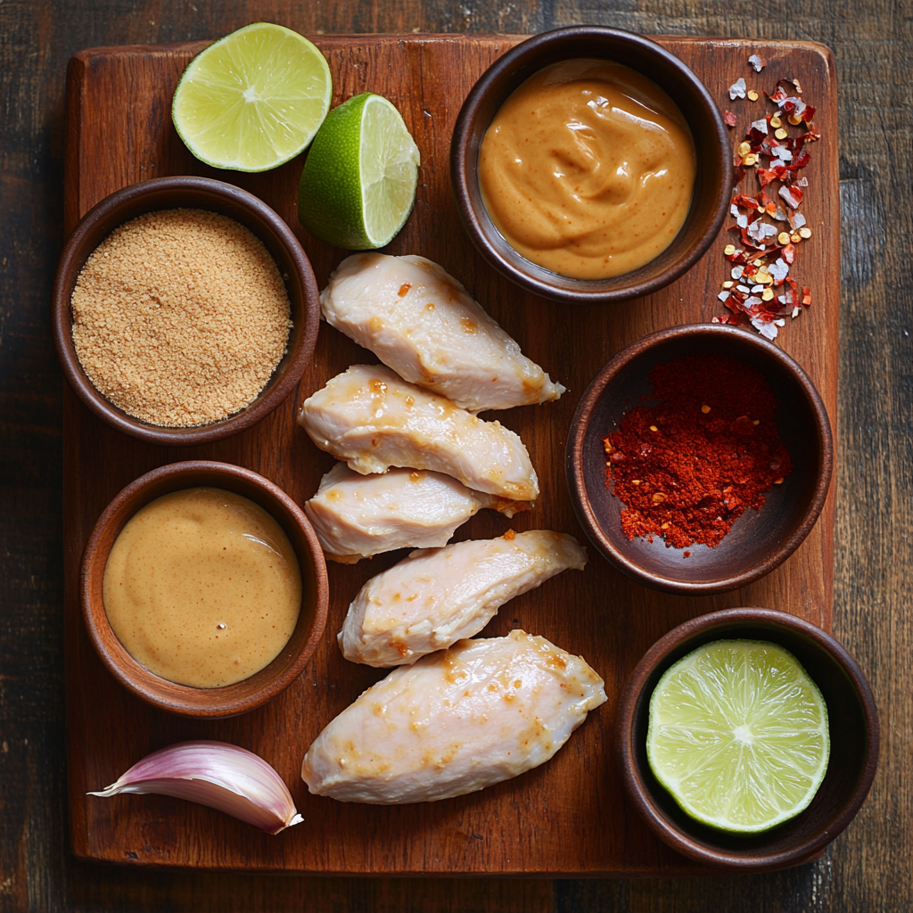 Chicken Satay with Peanut Sauce ingredients