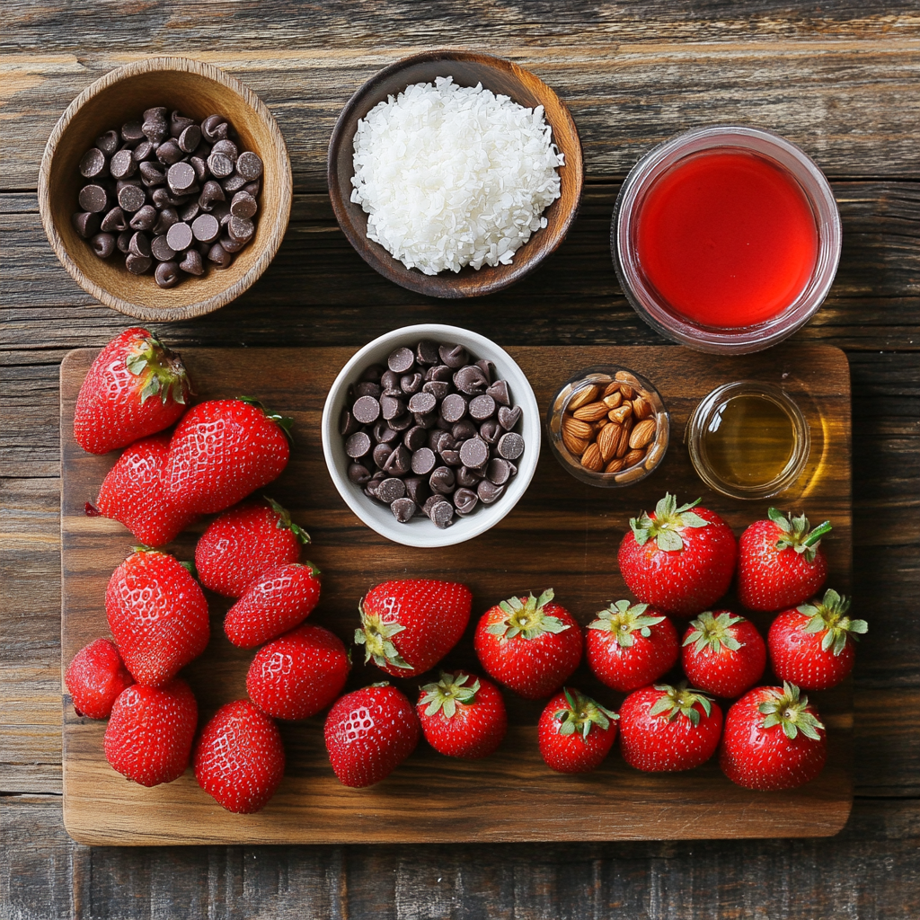 Chocolate-Covered Strawberries ingredients