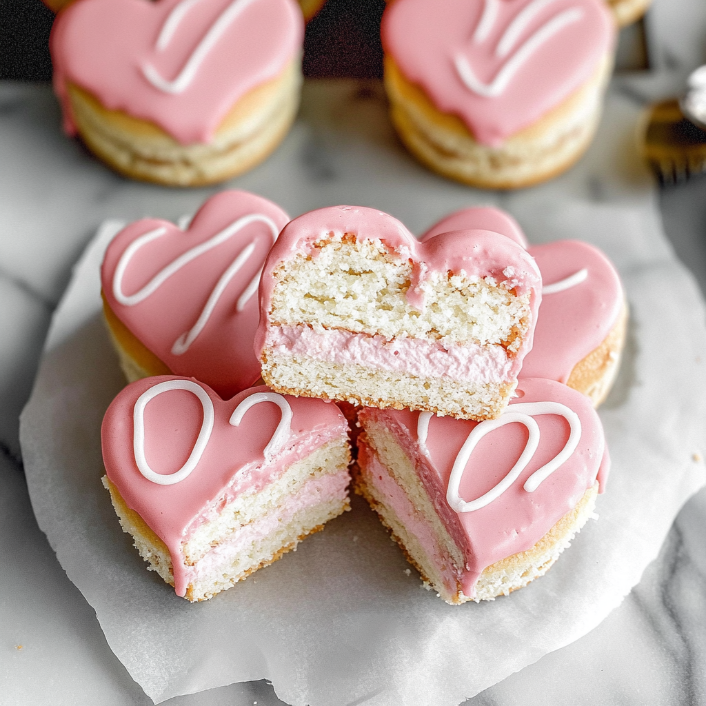 Copycat Little Debbie Valentine Cakes