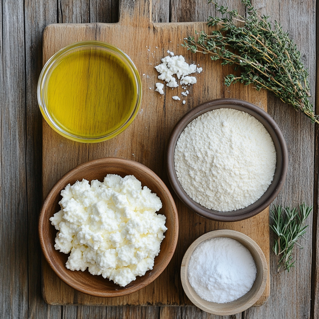 Cottage Cheese Flatbread ingredients