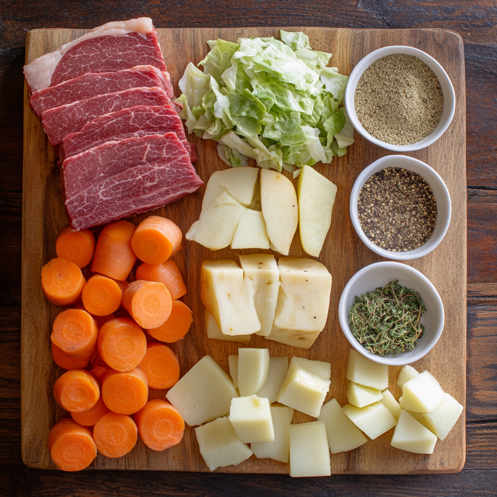 Cozy Corned Beef and Cabbage Soup ingredients