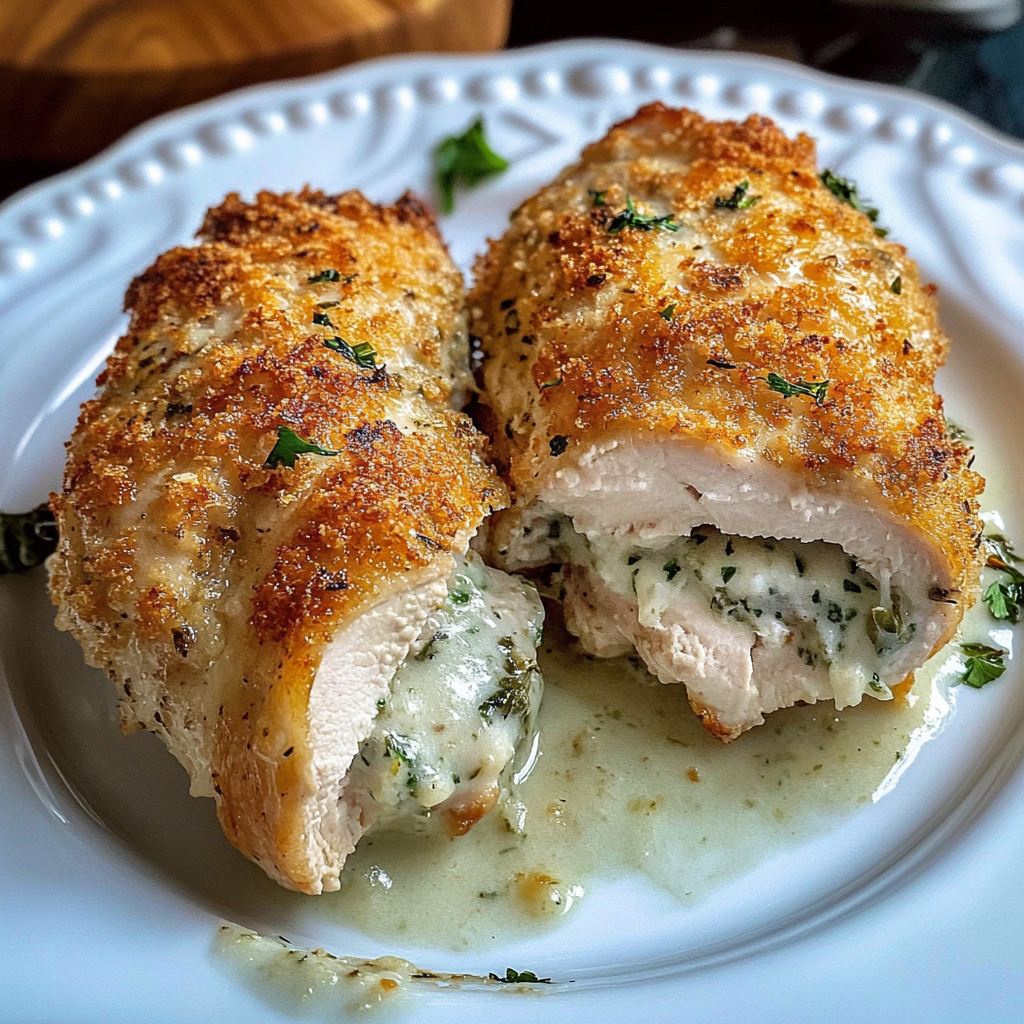 Cream Cheese and Herb Stuffed Chicken
