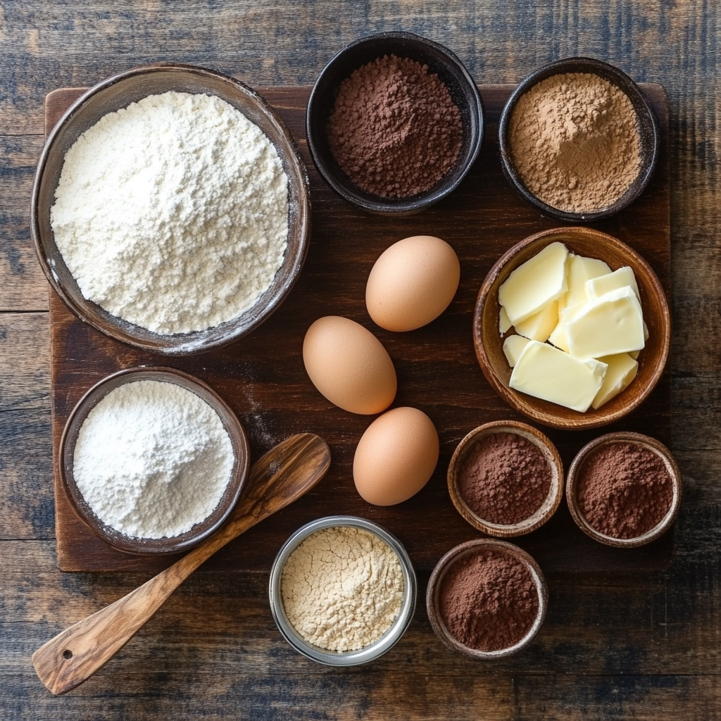 French Silk Brownies ingredients