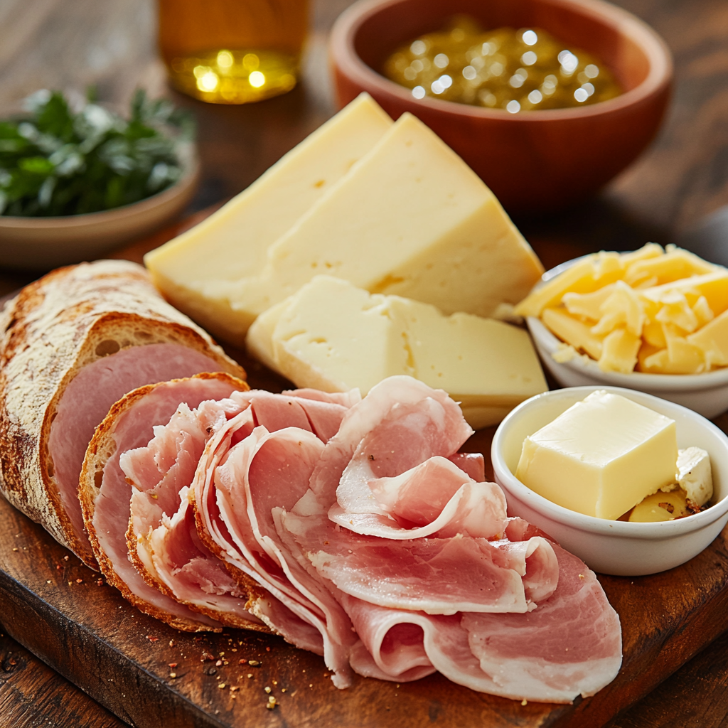 Ham & Swiss Panini ingredients