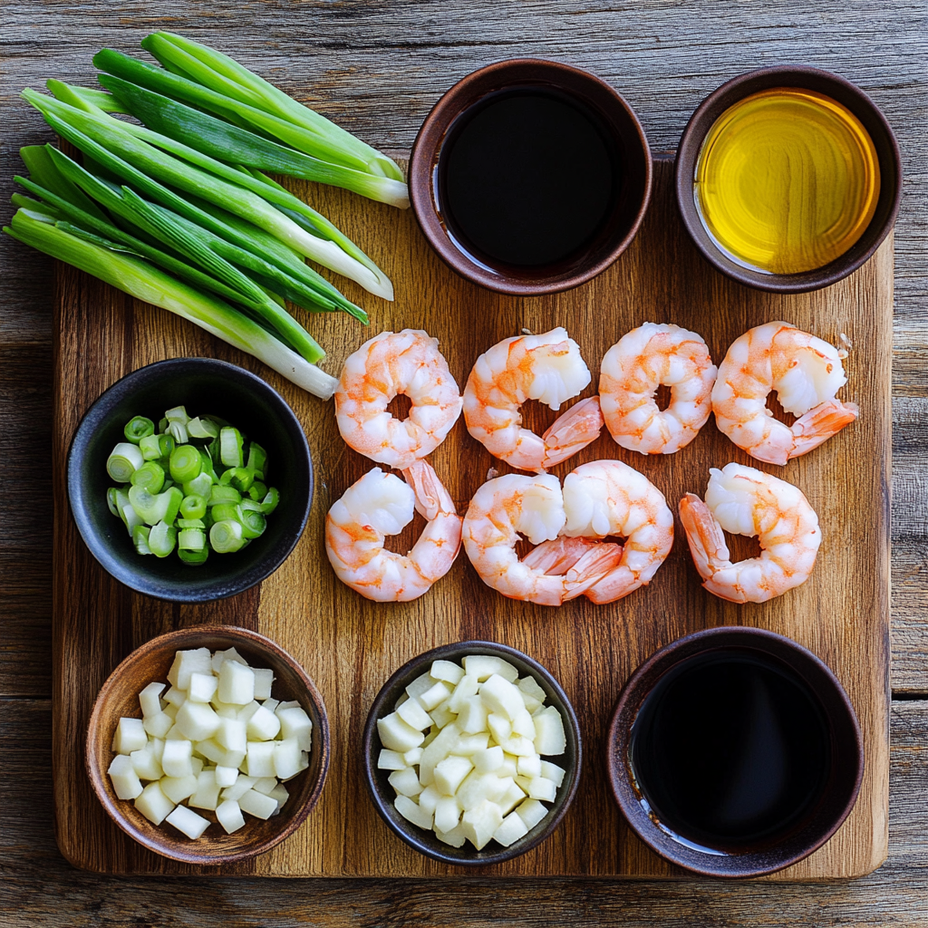 Honey Prawns ingredients