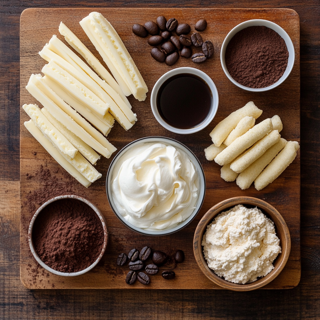 Irish Cream Tiramisu ingredients