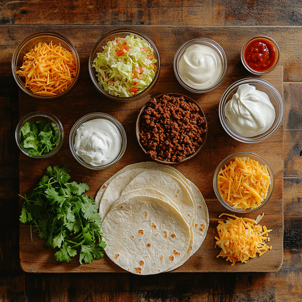 Irish Tacos ingredients