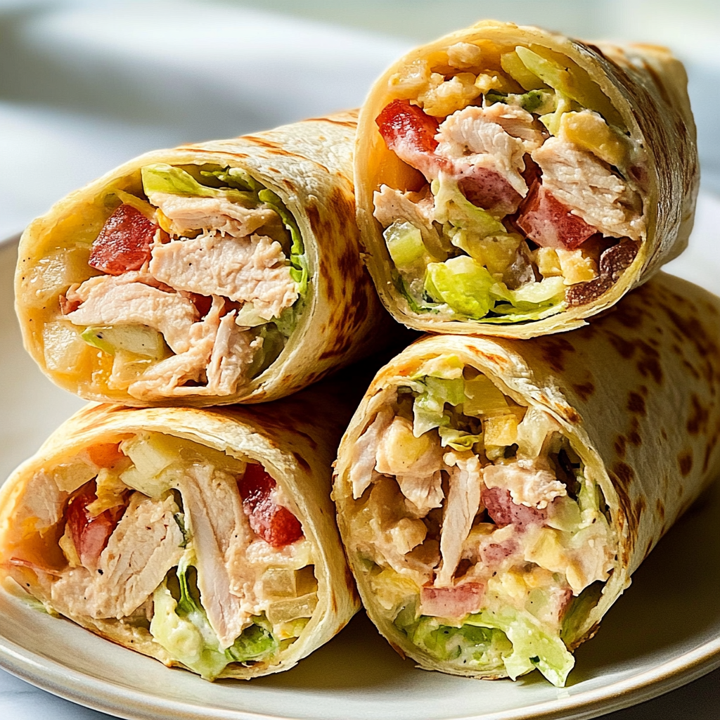 Italian Grinder Chicken Salad Wrap