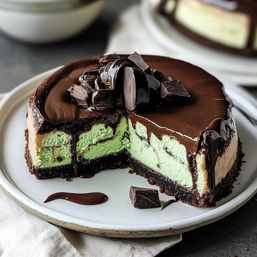 Mint Chocolate Cheesecake