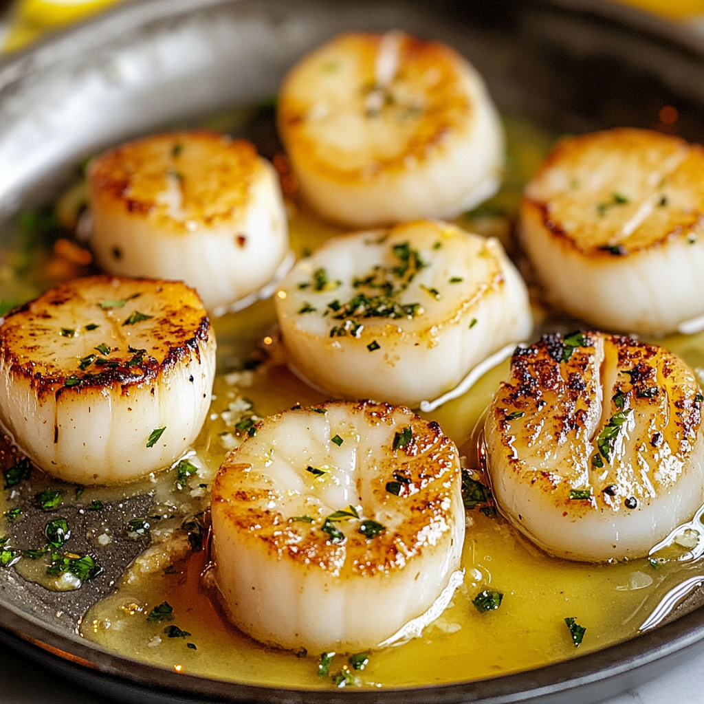 Pan Seared Lemon Butter Scallops