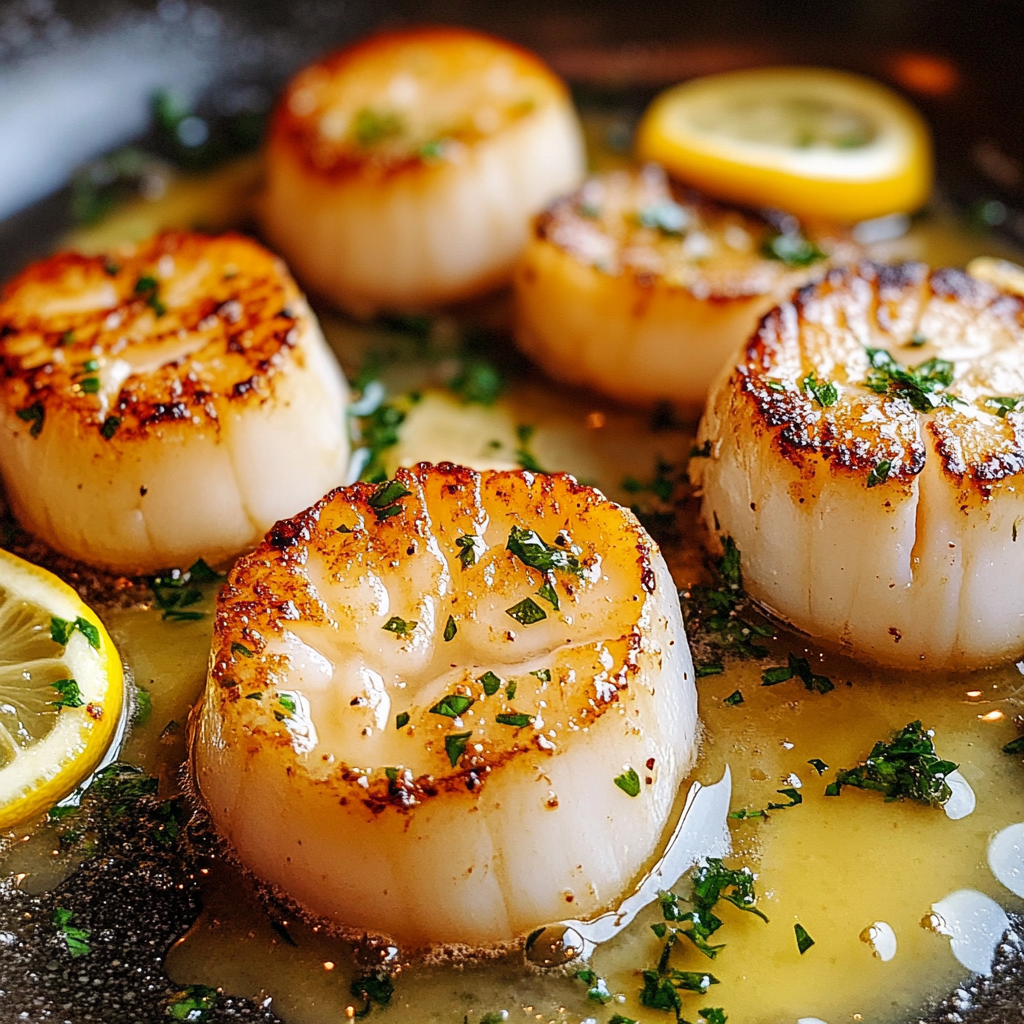 Pan Seared Lemon Butter Scallops