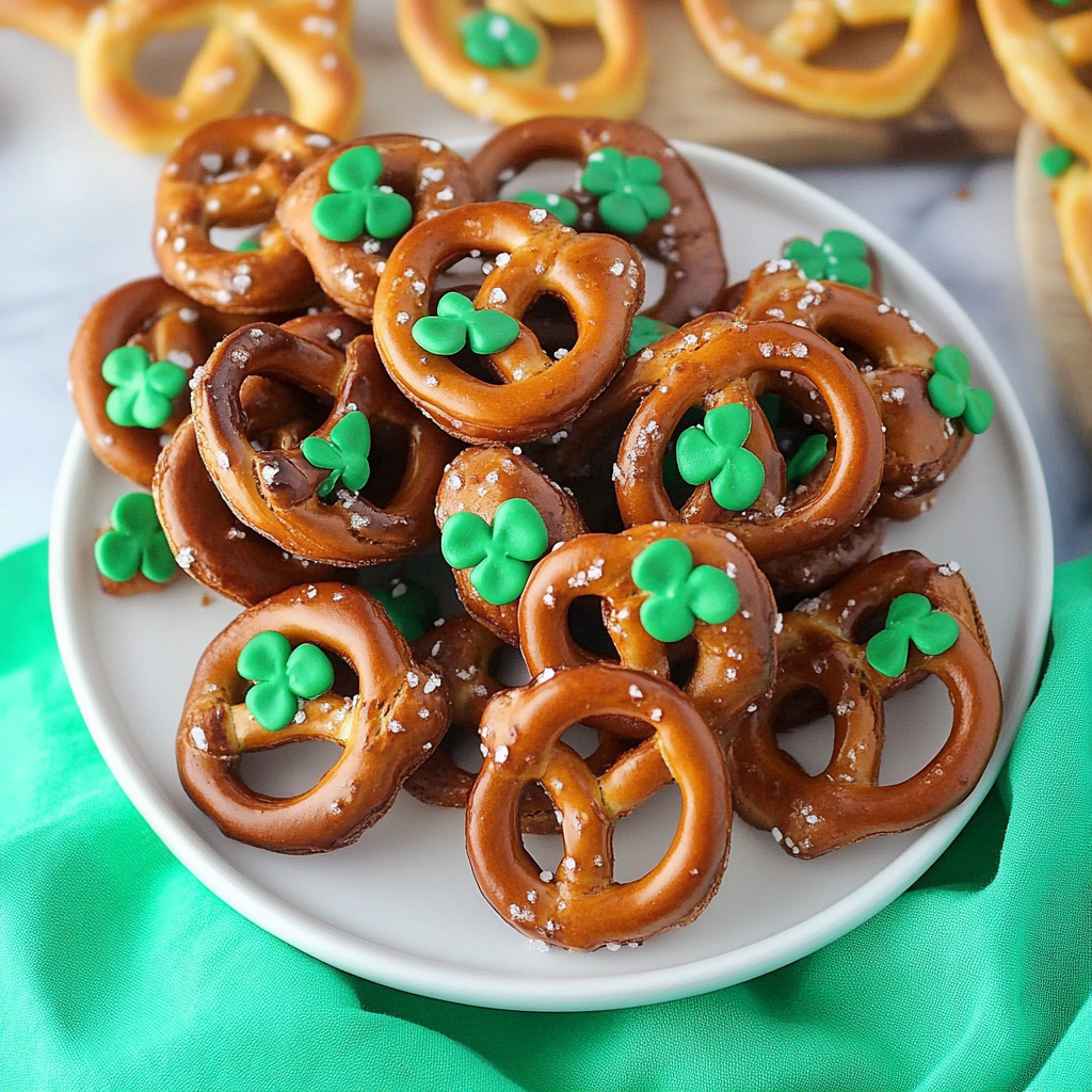 Shamrock Pretzel Bites