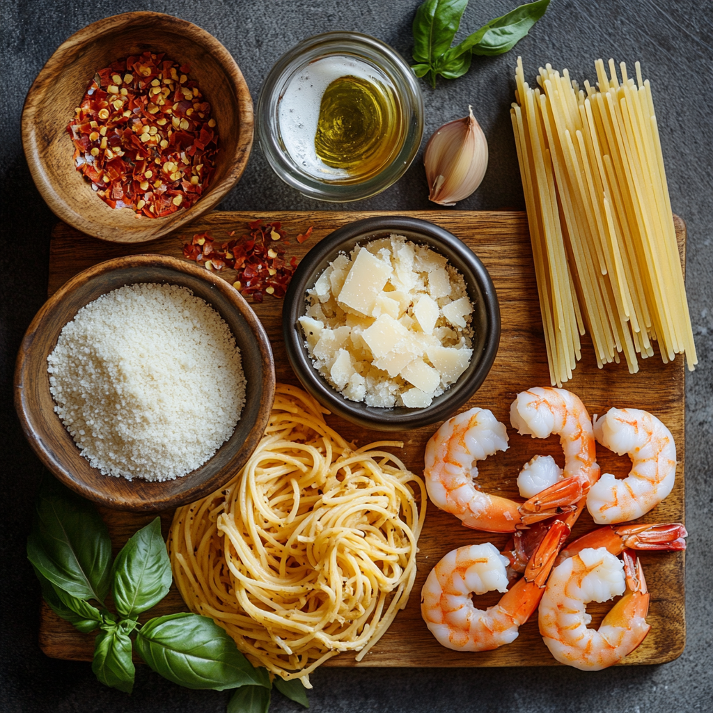Valentine Marry Me Shrimp Pasta ingredients