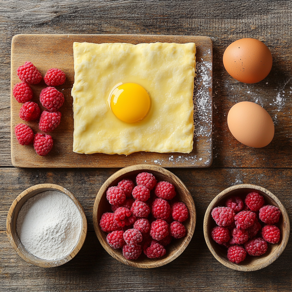 Valentine Raspberry Rolls ingredients