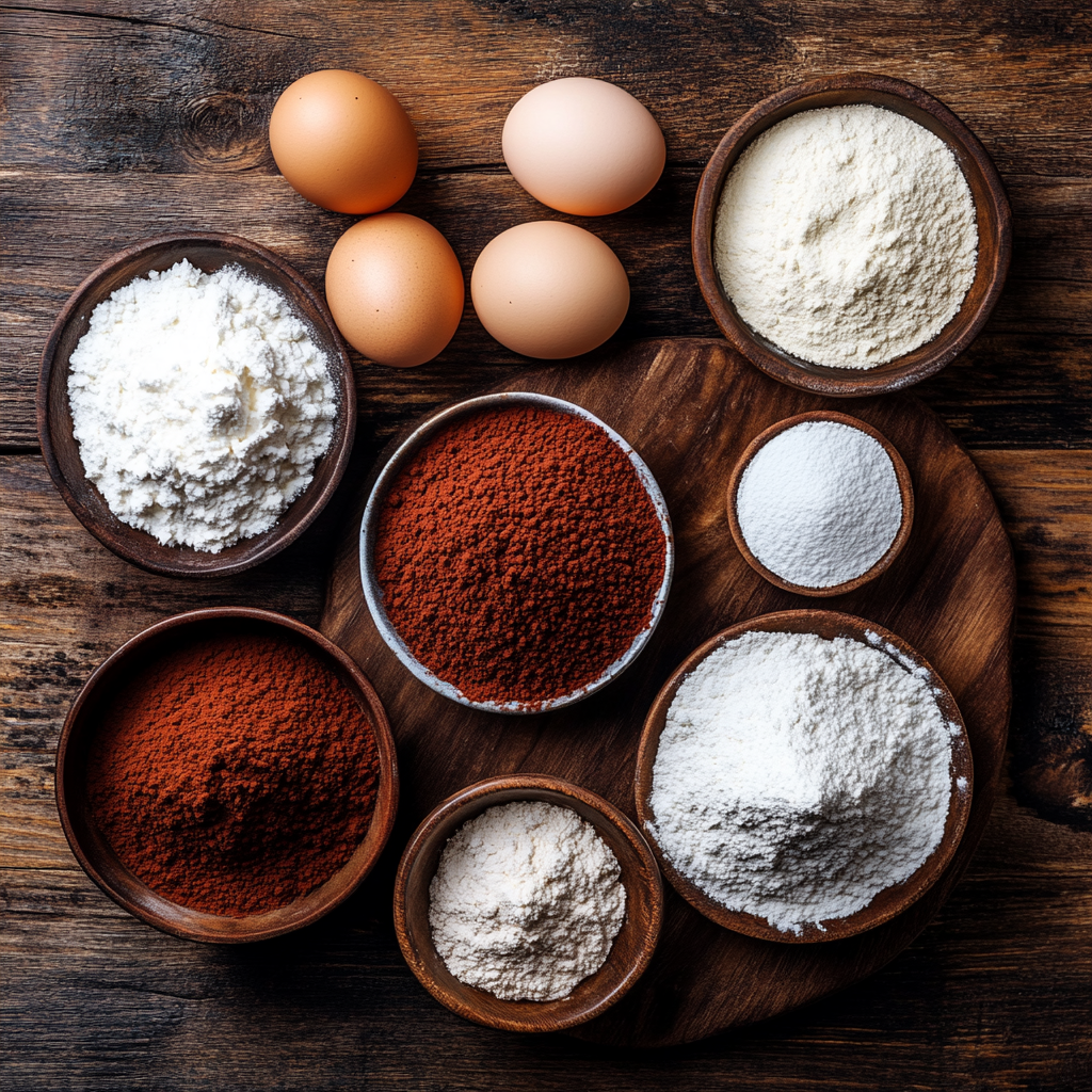 Valentine Red Velvet Cheesecake Bites ingredients