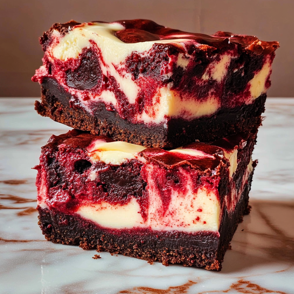 Valentine Red Velvet Cheesecake Brownies