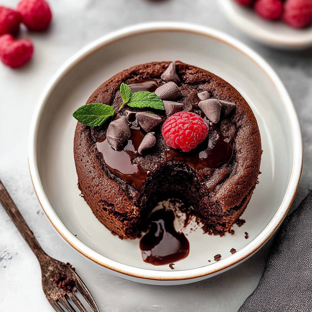 Valentine’s Chocolate Fudge Cakes for 2