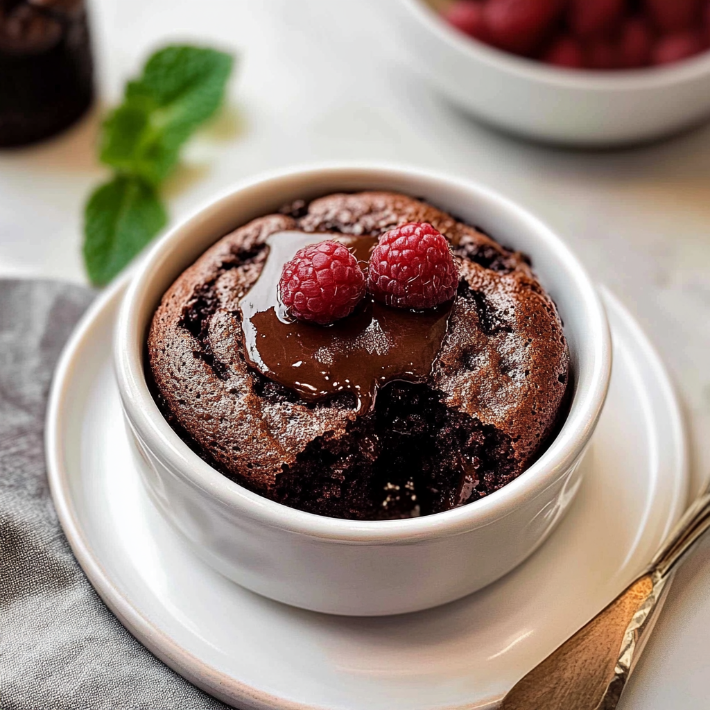 Valentine’s Chocolate Fudge Cakes for 2