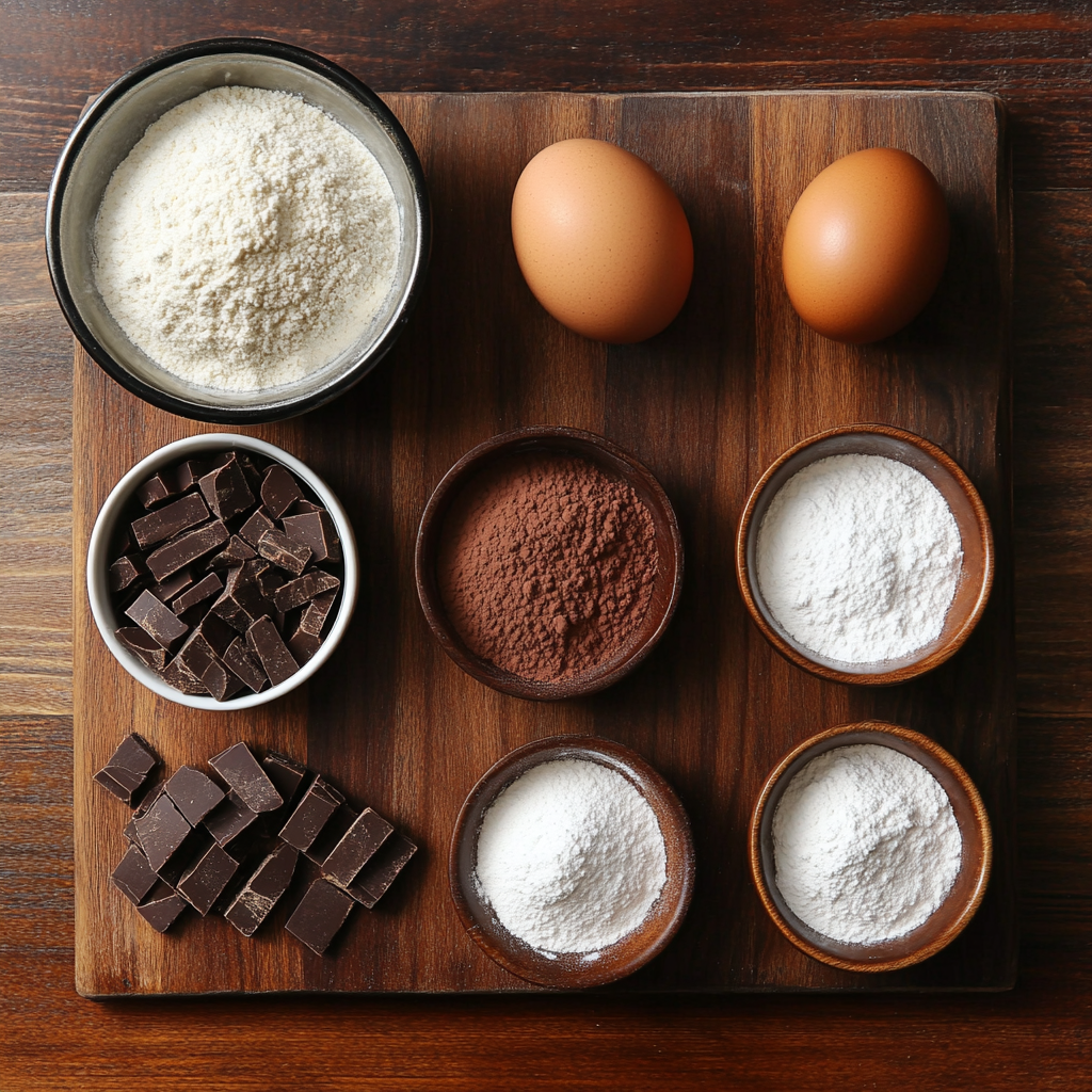 Valentine’s Chocolate Fudge Cakes for 2 ingredients