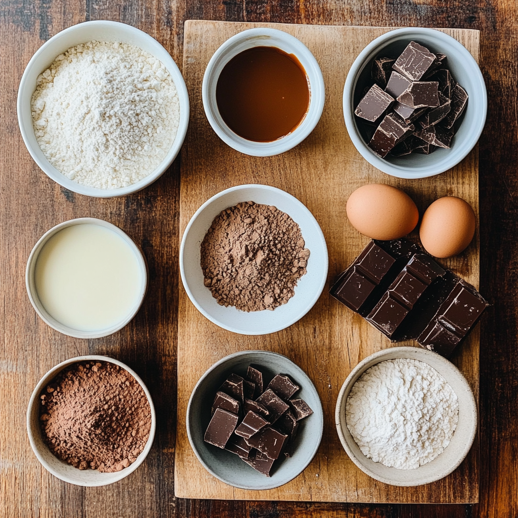 Valentine’s Valentine Chocolate Covered Strawberry Cupcakes ingredients