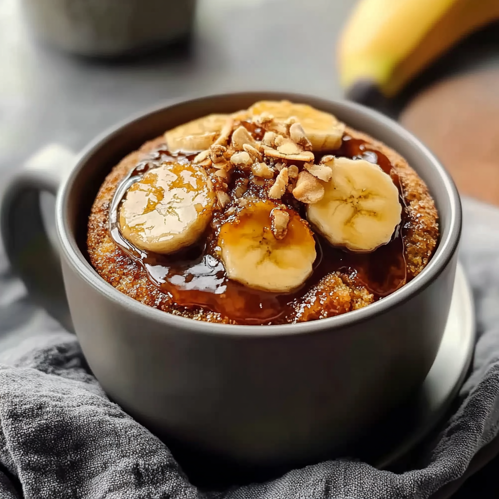 Warm Banana Bread in a Mug