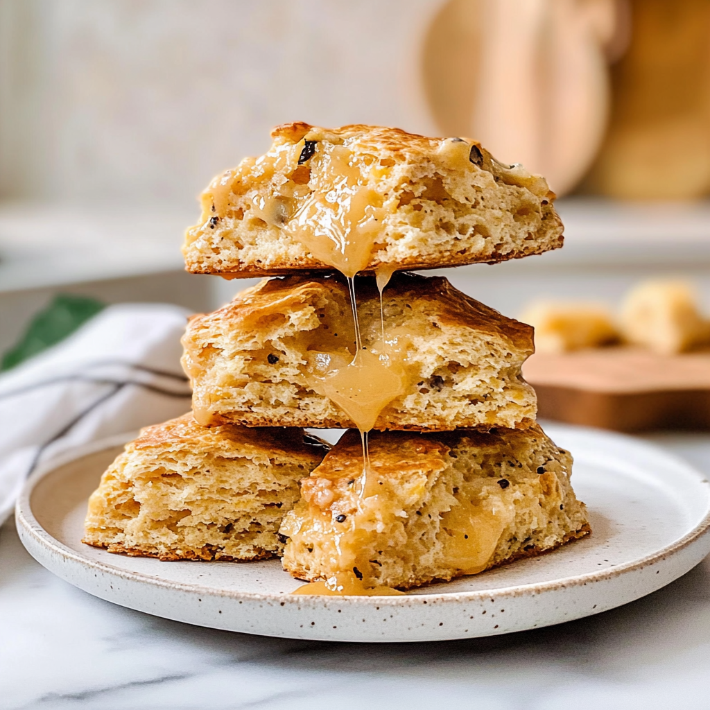 Honey Cheddar Scones with Black Pepper.